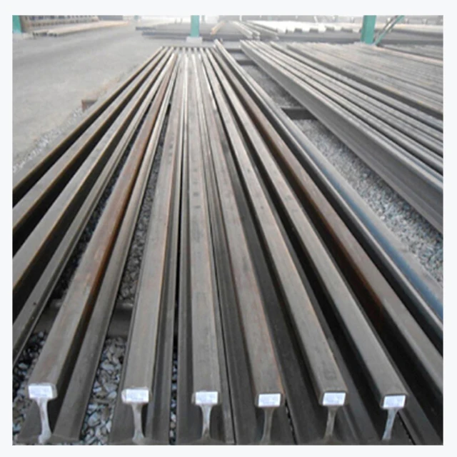 
China manufacturer U71Mn/U75V/U20Mn/U76CrRe 4kg 8kg 12kg 15kg 18kg 22kg 24kg 30kg light steel rail for railway 