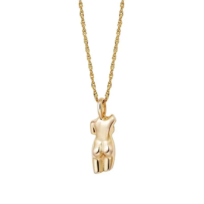 

Personalized 18K Gold Plated Stainless Steel Female Plain Body Jewelry Necklace,Women Pendant Necklace, Picture shows