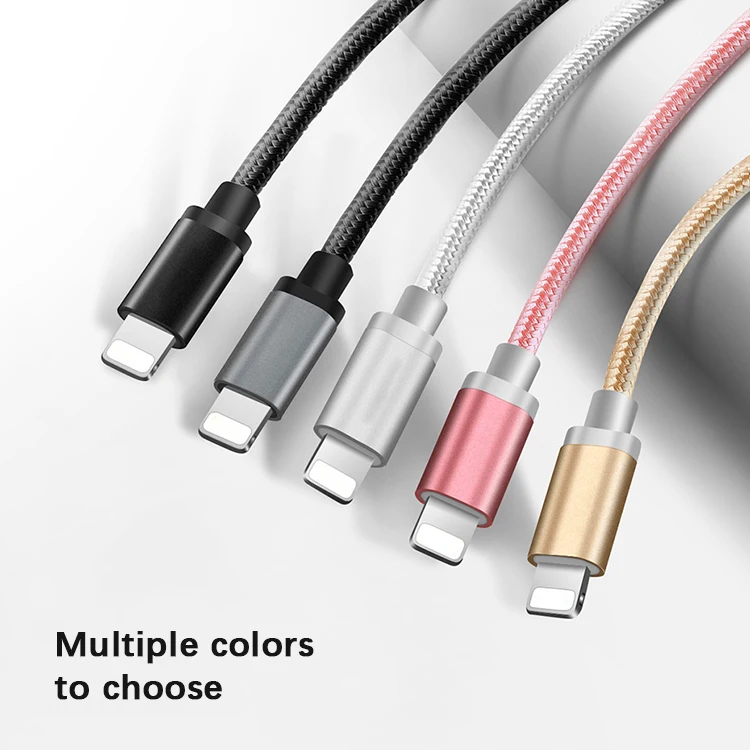Original USB A 2.0 to 8Pin Data Cable with Nylon Braid 2.4A Fast Charging Cable for Iphone - ANKUX.COM