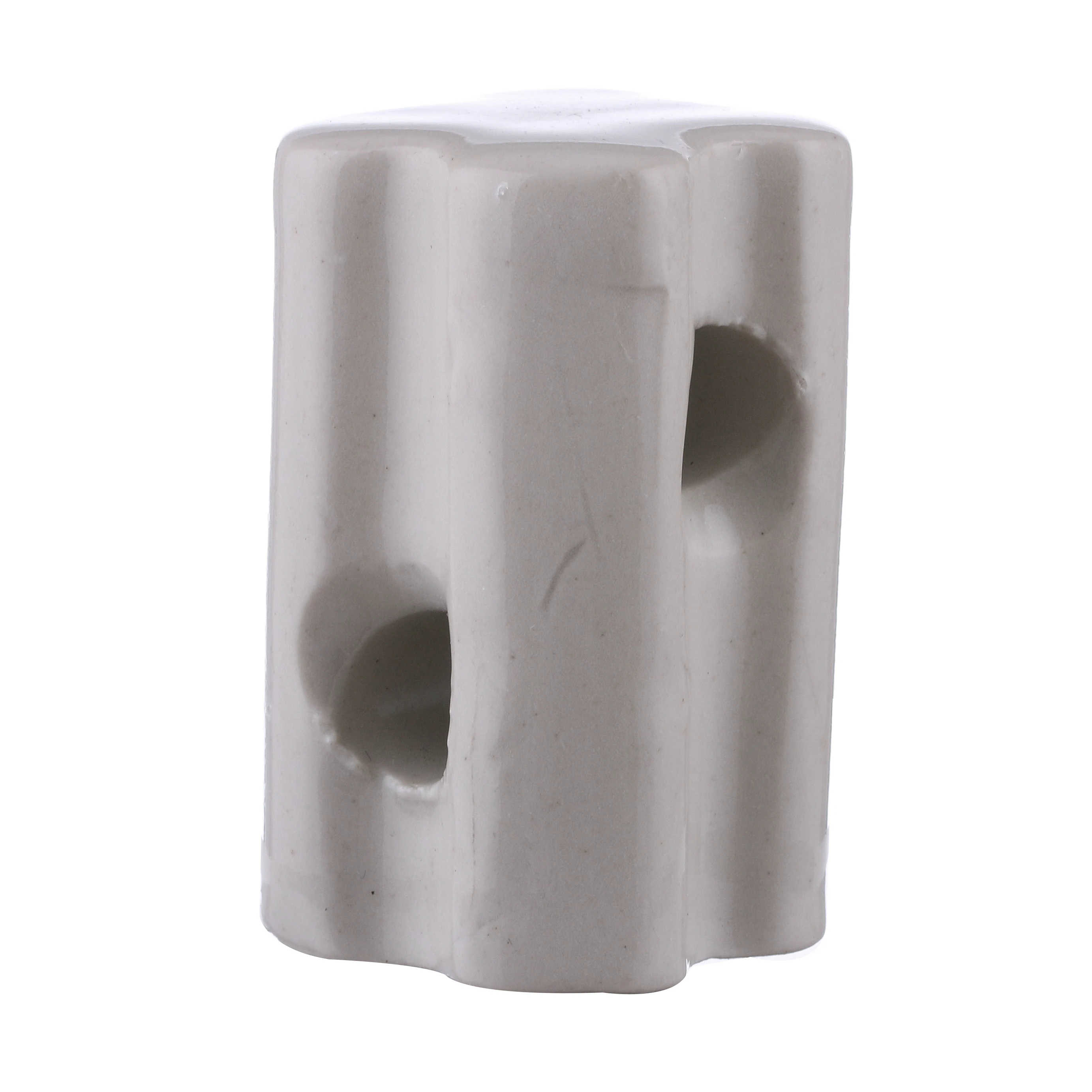

Electric Fence Accessories ceramic Bullnose End Strain Insulator, White