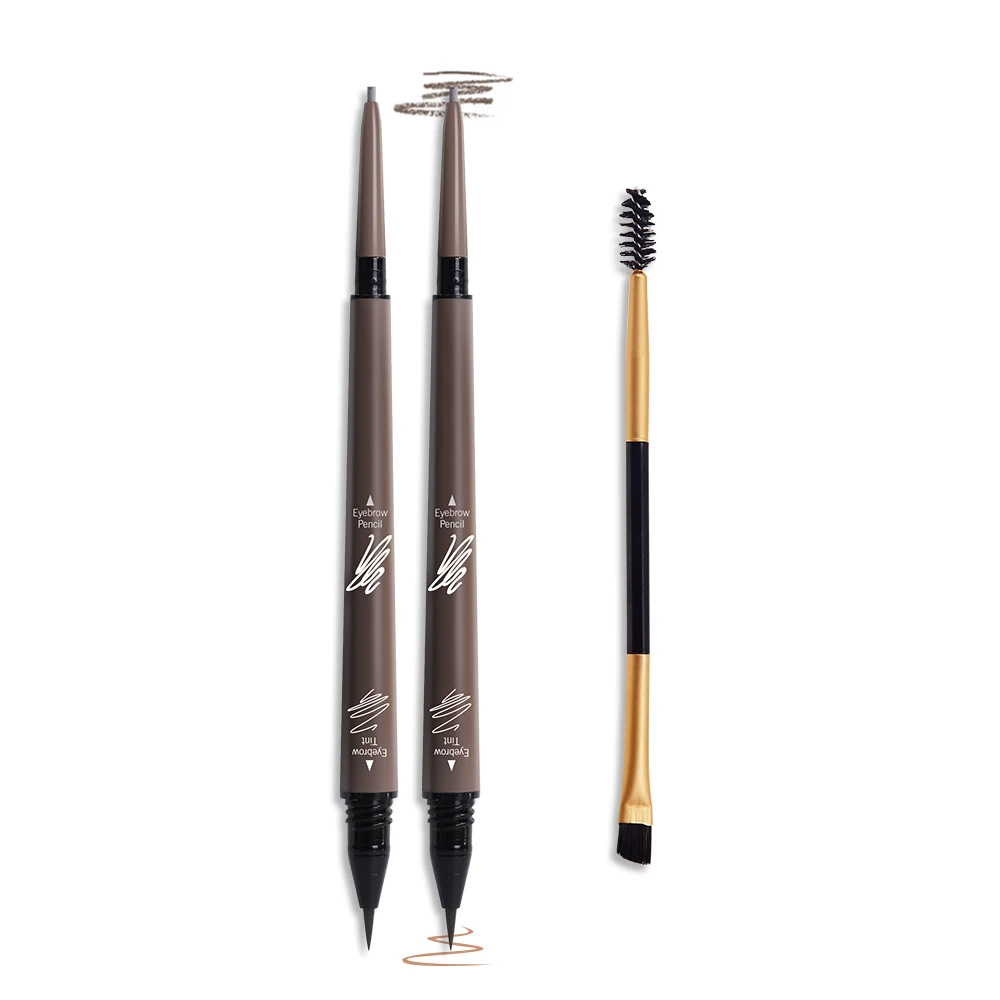 

Eye Make up Music Flower Microblading Waterproof eyebrow enhancers Permanent Tattoo 2 in 1 Eyebrow Pencil Double Head Brow pen