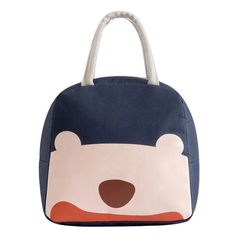 

Custom Large Capacity Canvas Lunch Bag Waterproof Insulated Lunch Box Bag For Women, Coffee,dark blue,orange