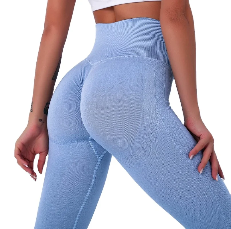 

Hot Sellers Seamless Sportswear Fitness Scrunch Peach Buttock OEM Leggings, 10 colors