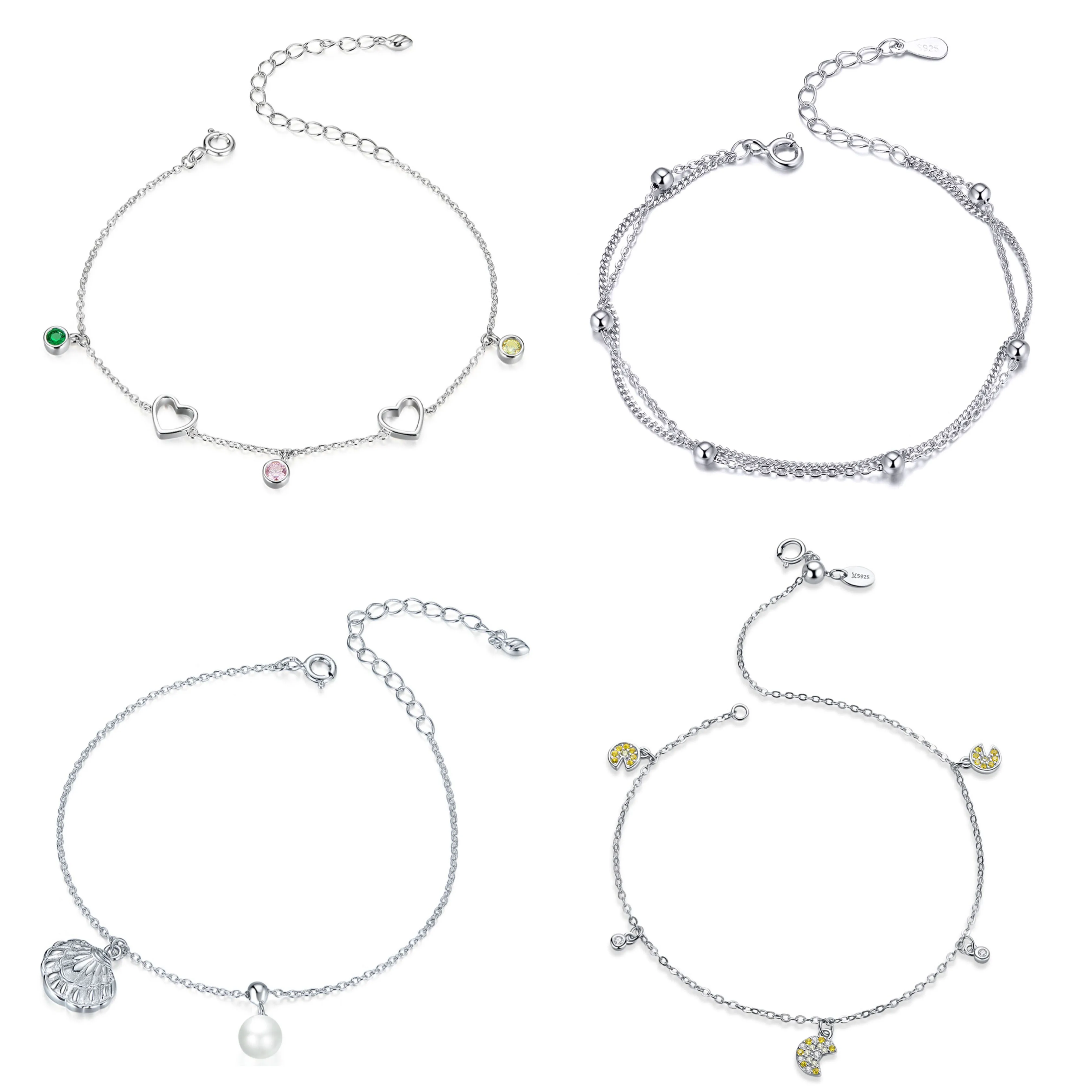 

2020 Fashion elegant jewelry wholesale 925 silver beautiful women bracelets
