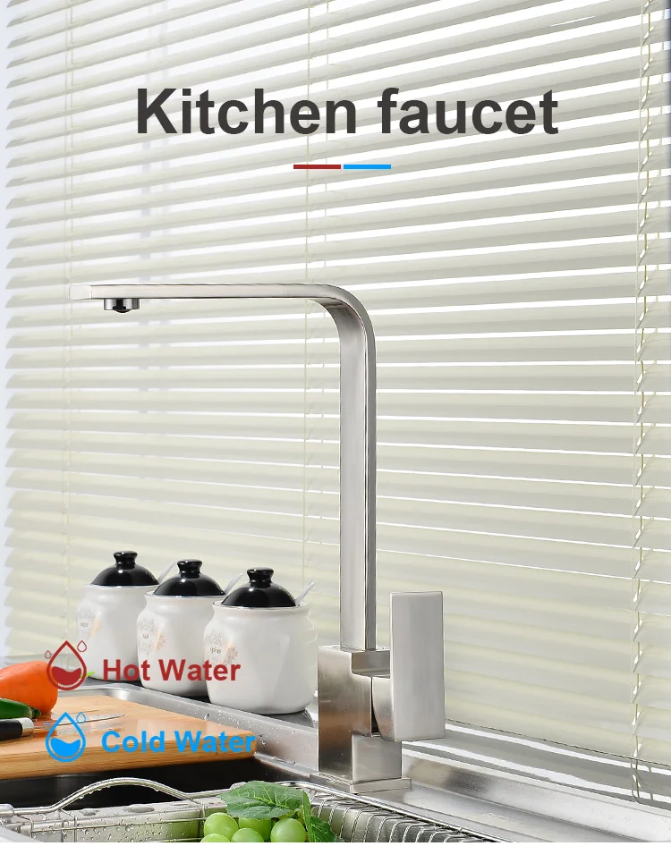 2021 kitchen faucet stainless steel 304 water tap modern kichen kitchen taps brass matte black kitchen mixer sink faucets