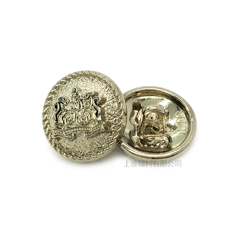 

Vintage 18mm Big Size Custom Logo Embossed Sewing Metal Clothing Buttons