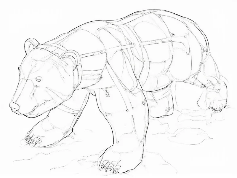 Wire frame construction diagram for DIY big bear project