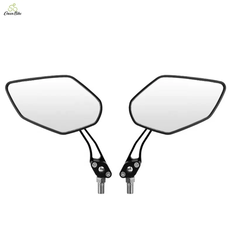

High-strength Bike Accessories Mirror 360 Degree Rotation Aluminum Alloy Universal Bicycle Rear View Mirror, Black