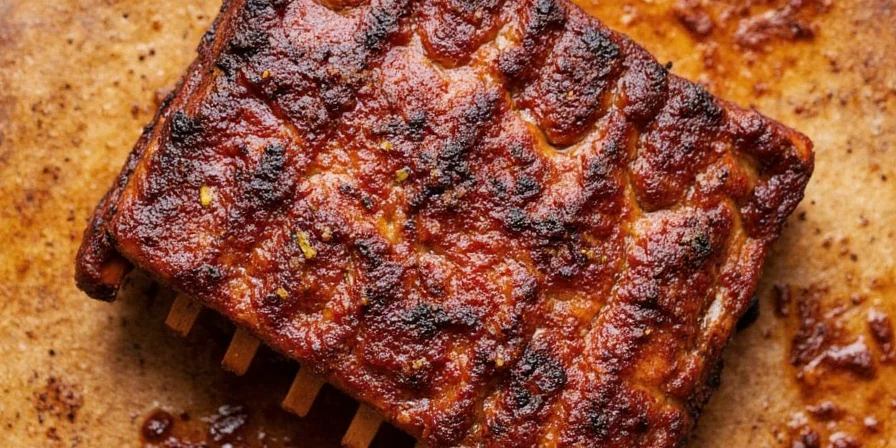 Ribs with coffee-paprika rub
