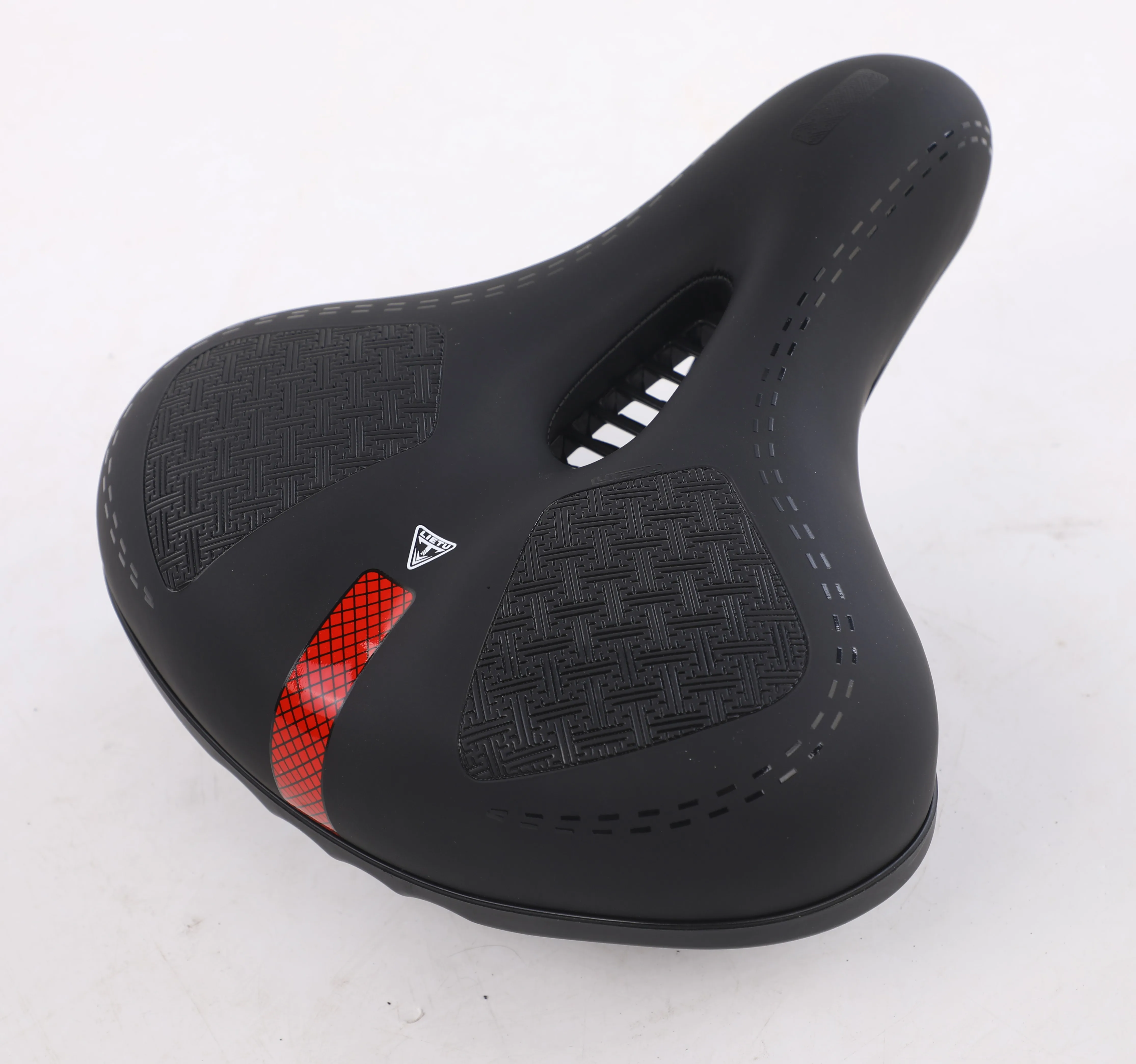 

WHEEL up Bicycle Cycling Saddle Hollow Cushion Mountain Road Bike Seat Saddles Comfortable PU Leather MTB Seat Men Black Red OEM