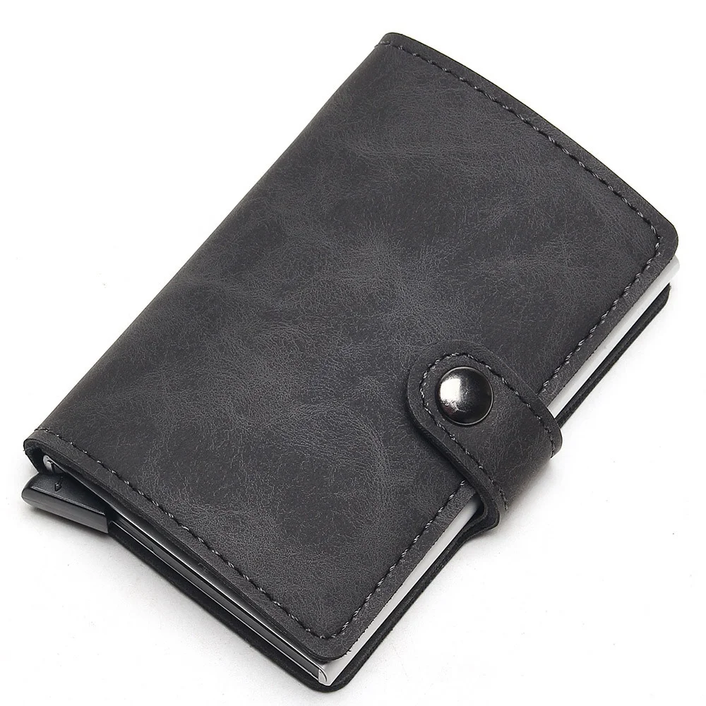 

multi-card position purse for men portable PU leather rfid credit card holder