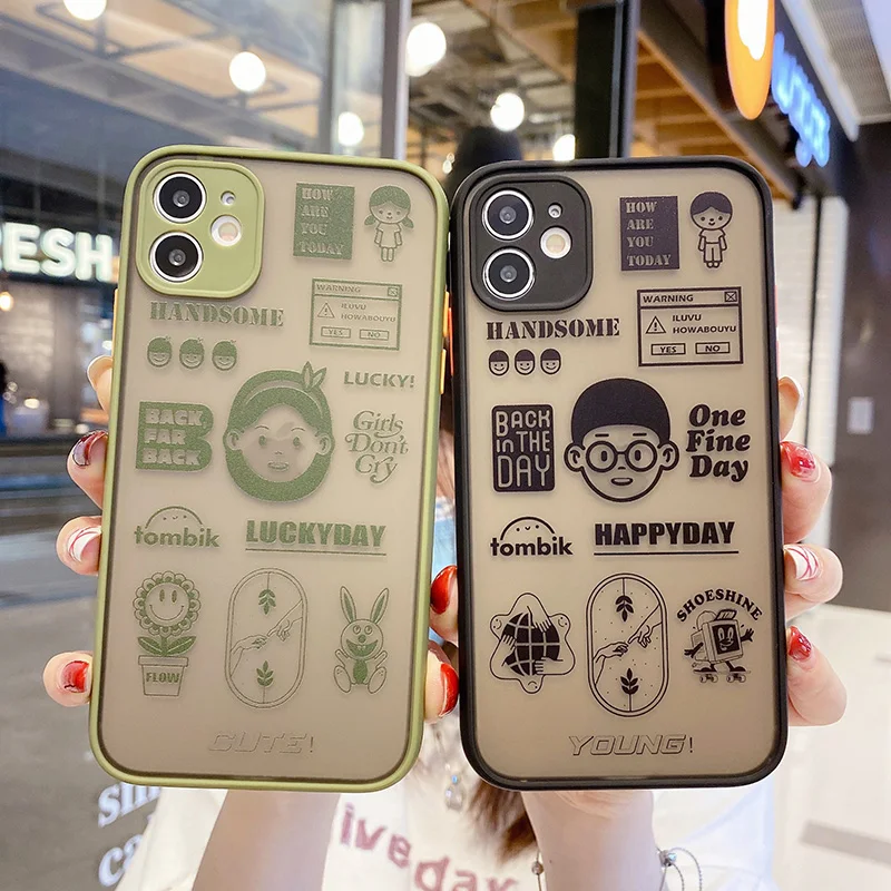 

Free Shipping Lovely Boys And Girls Mobile Phone Case Cover for all iPhone Models