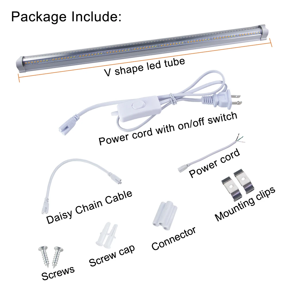 Full spectrum 4ft 120cm 36W led grow lights replace T5 tube for garden greenhouse