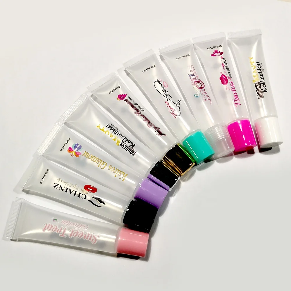 Moq 100pcs Custom Logo Lipgloss Tube Private Label 5ml 8ml 10ml 15ml