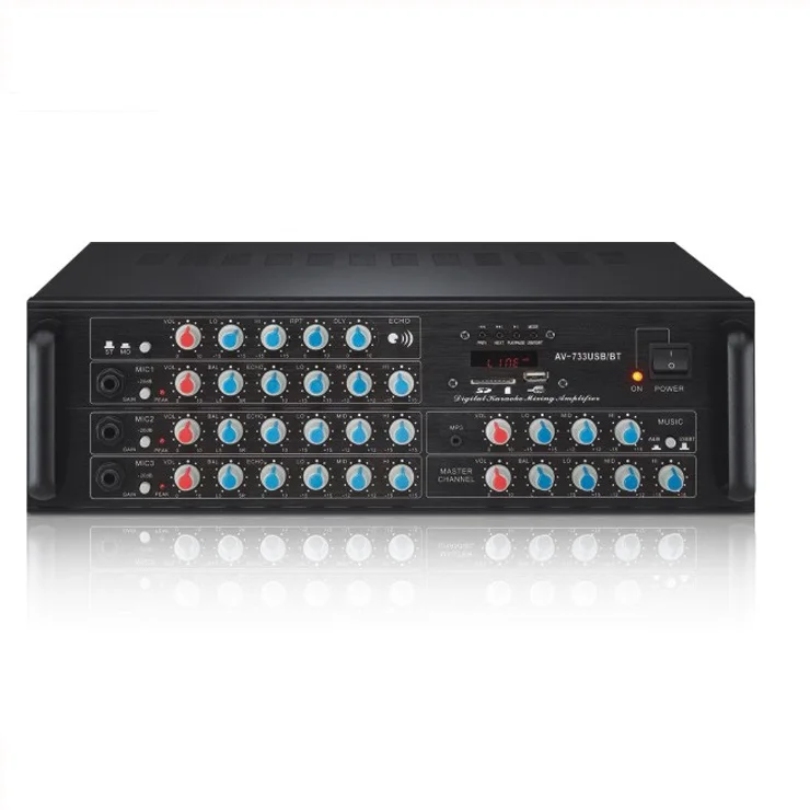 

Philippines AV-733 new products electric dj KTV professional amplifier, Black