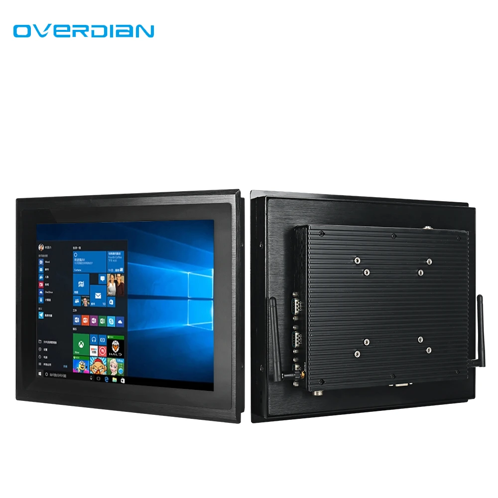 

17 inch embedded touch screen computer all in one industrial panel pc 1900/i3/i5/i7 fanless for smart factory
