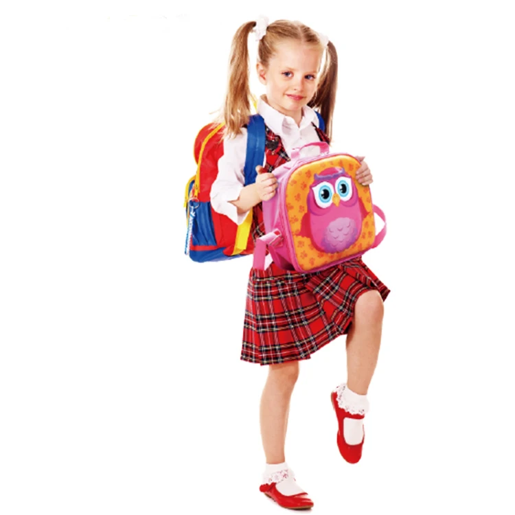 custom animal insulation materials children school kids 3D bento Lunch Box bag