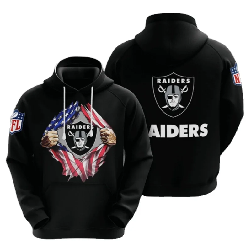 

2021 New Arrival 3d NFL American football team full Print your design Sweater Hoodie for men women