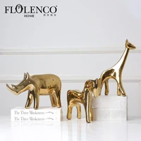 

Wholesale living room decor accessories ceramic animal interior decoration pieces for home