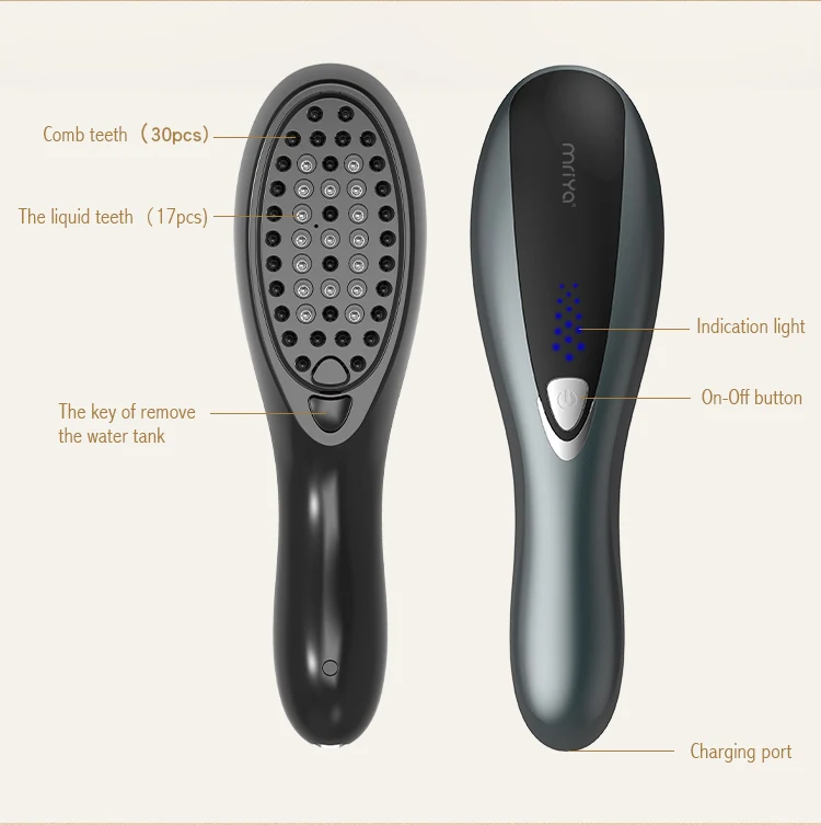 

Ready to Shipping Handheld Head Scalp Care Massager Electric Hair Growth Brush