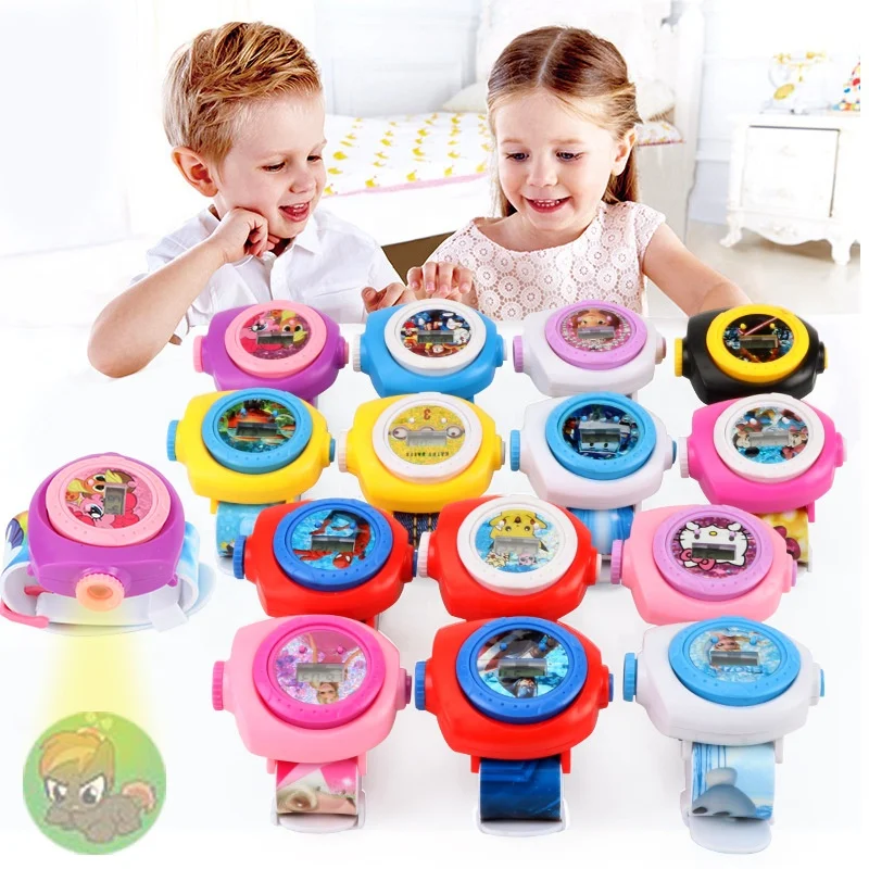 
Spiderman Princess Projection Cartoon Pattern Digital Child Watch For Boys Girls LED Display Clock 
