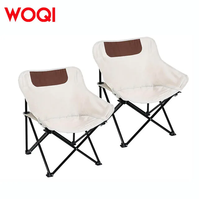 WOQI Modern Portable Folding Moon Chair for Kids Available in Multiple Colors for Outdoor Camping & Park Use