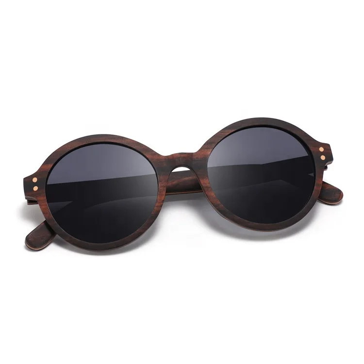 

Handmade natural wooden sunglasses wood full frame small round frame eyeglasses men women rice nail polarized sunglasses, Mix color or custom colors