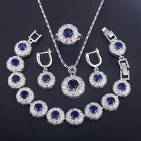 

Beautiful China Wholesale 925 Sterling Silver Wedding Jewelry Set
