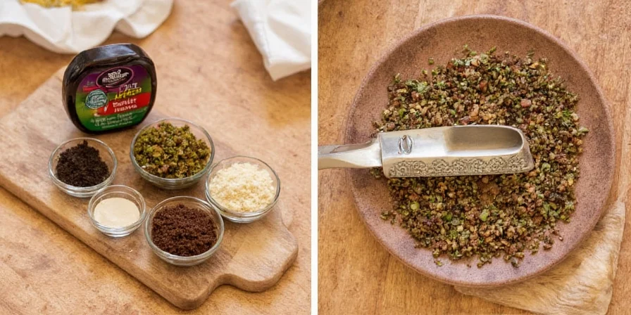 Step-by-step Mole Poblano prep process