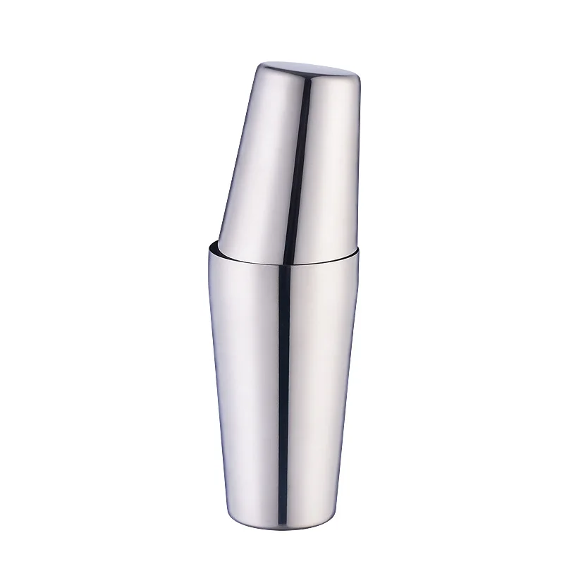 

Professional Bar tool factory direct 2-piece Set  stainless steel cocktail boston shaker, Silver