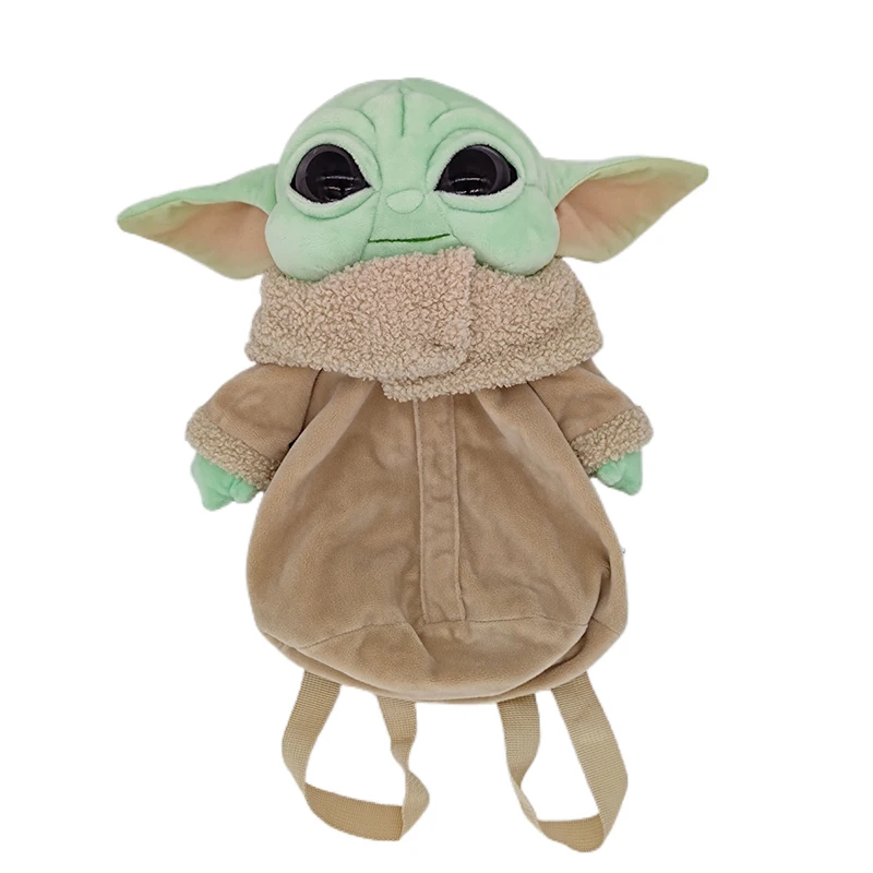 

HOT Selling Cute Baby Yoda Bag Backpack The Child Baby Yoda Plush Stuffed Yoda Backpack School, Green