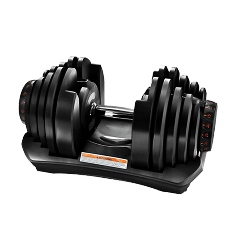 

24Kg 40Kg Adjustable Dumbbell Gym Equipment Dumbbell Set Cheap Dumbbell, Black