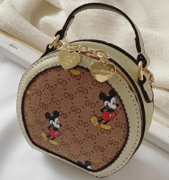 

wholesale Mickey mouse cartoon mini cute handbag street travel evening comestic bag mobile phone bag, Customized color