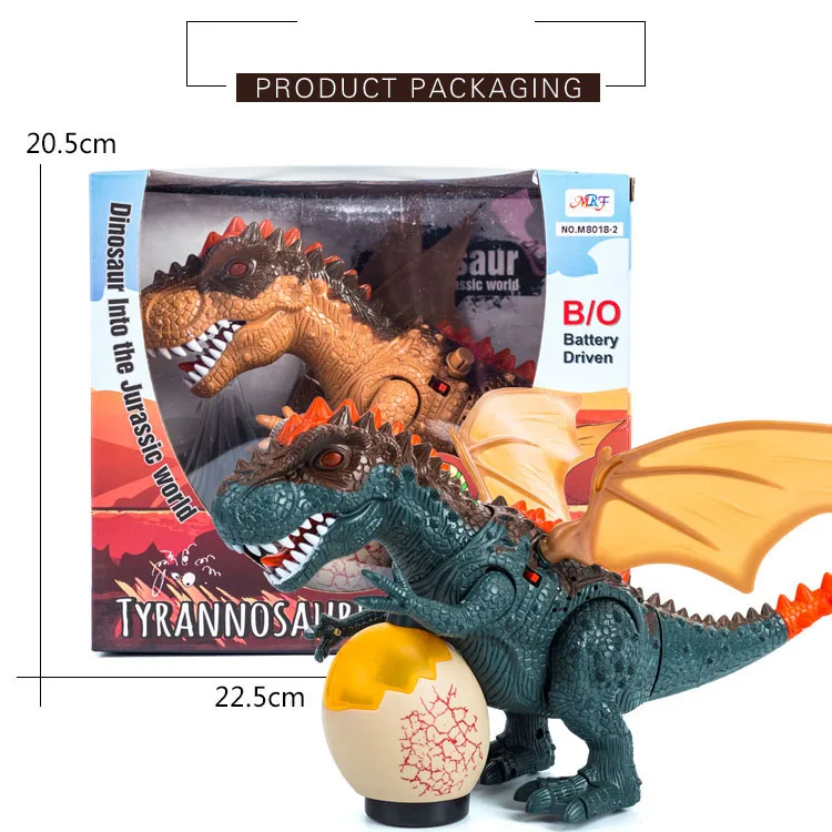High Quality Electric universal Dinosaure Toy RC Dragon tyrannosaurus with light music
