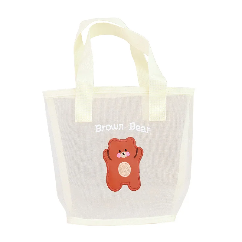 

Custom Large Capacity Mesh Portable Beach Tote Shoulder Shopping Bag