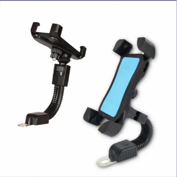 

360 Degree Rotation Adjustable Abs silicone Motor Bike Phone Holder Bicycle Cellphone Mount