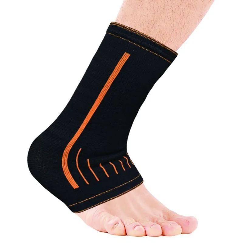 

Awesome 1PC sports warm and environmental protection multi-functional elastic nylon jacquard ankle brace support, Black