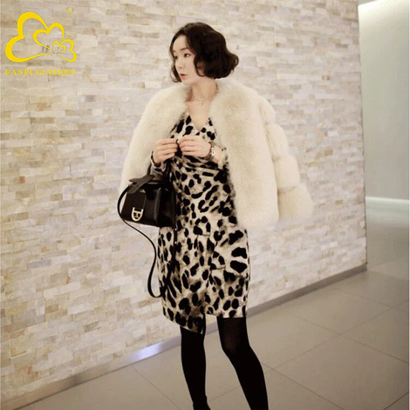 

Women's Coats Fur coat female new Korean version of the fox fur short faux fur love&roses ladies jackets and coats, Picture