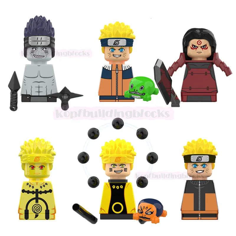 

KDL806 Uzumaki Hoshigaki Kisame Senju Hashirama Shodai Hokage Anime Plastic Mini Building Blocks Figures Juguete Toys