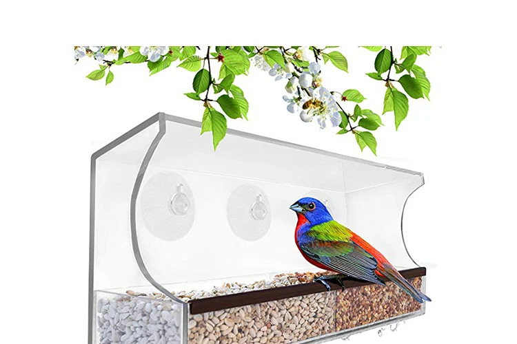 Customized Rectangle Bird Feeder Window Bird Feeder Pet Bowls & Feeders ...