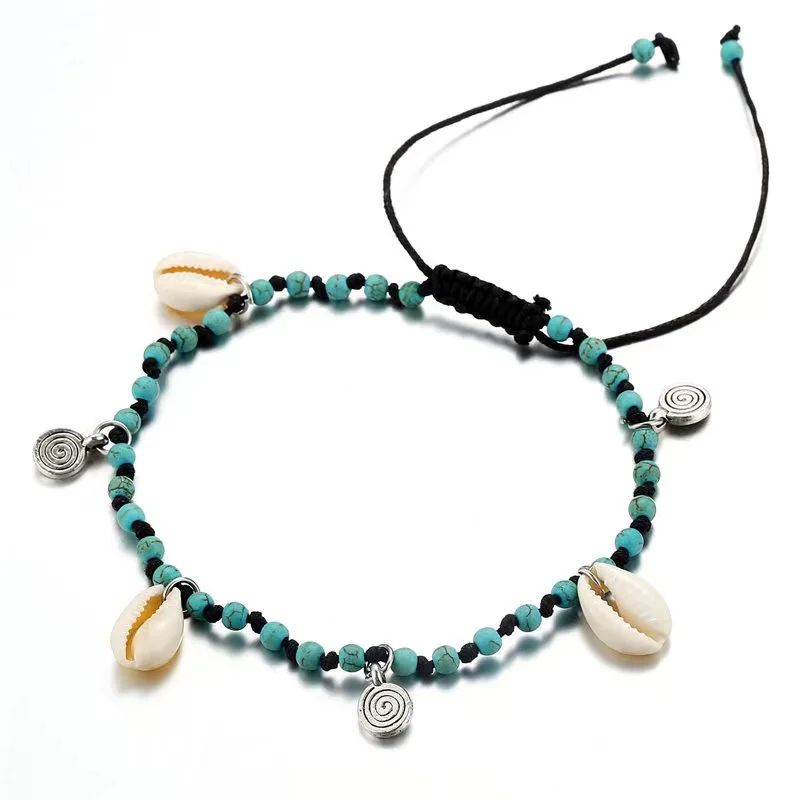 

Handmade Shell alloy vintage anklet