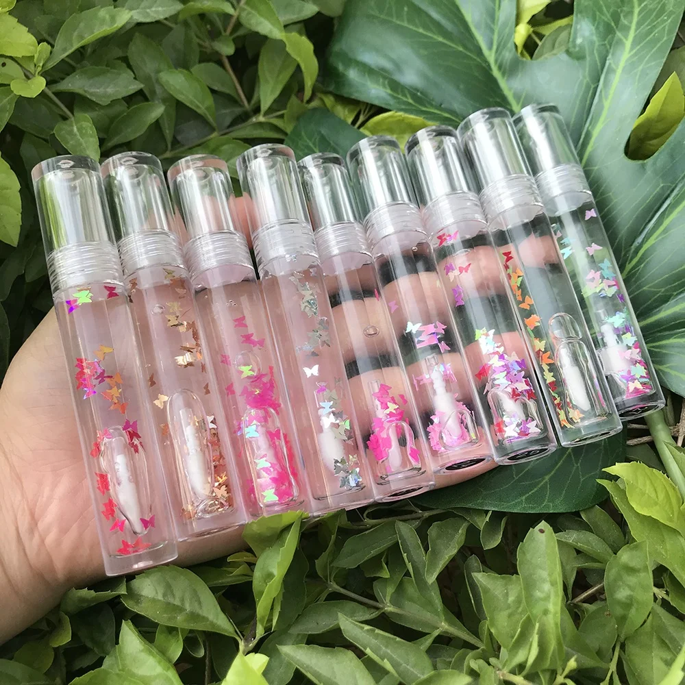 

private label clear fruit lipgloss lip gloss with clear tube