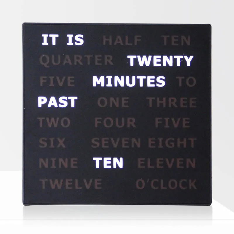 

New Innovative Home Decor German Numbers Text Illuminated Wall Led Word Clock