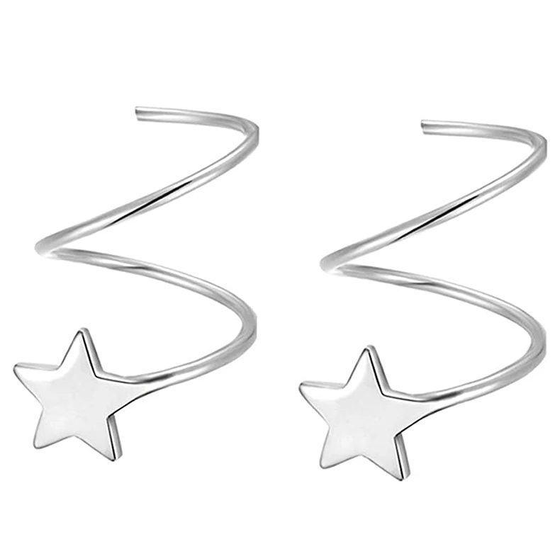 

Sterling Silver Personalized Fashion Earrings Star Earrings for Women