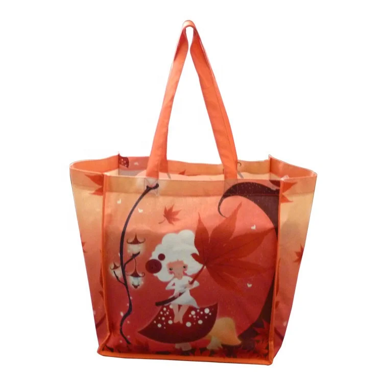 

Online Shopping Colorful Fashion Printed 5OZ Tote Cotton smart shopping bag custom logo