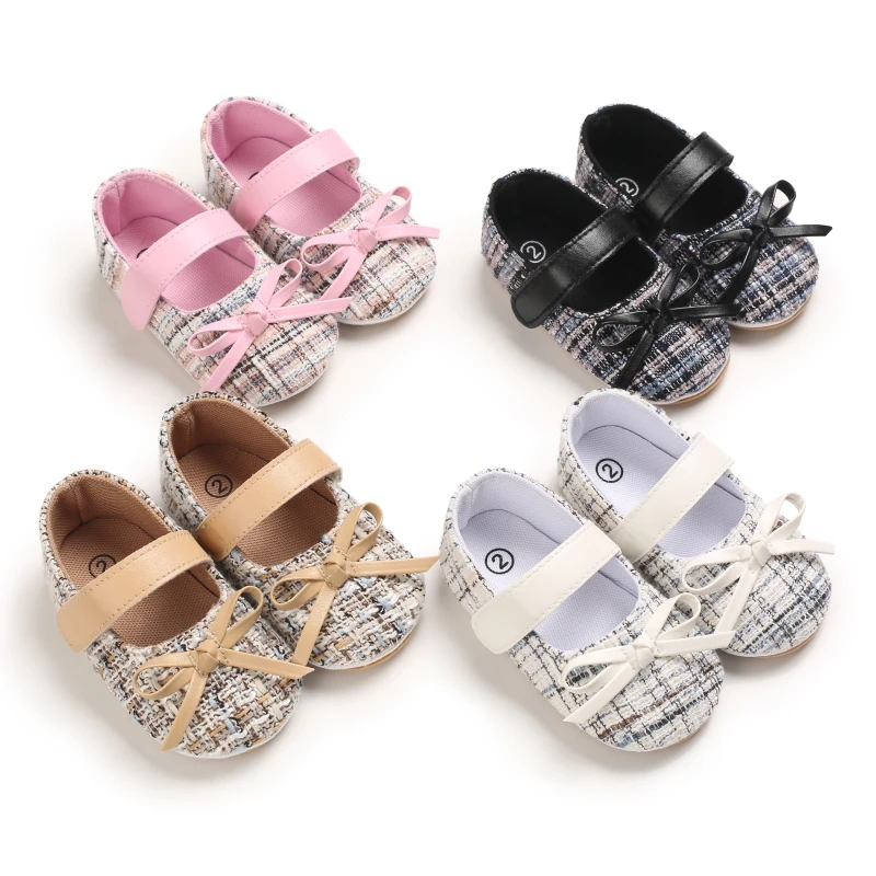 

Female baby 0-1 year soft rubber-soled princess baby toddler shoes