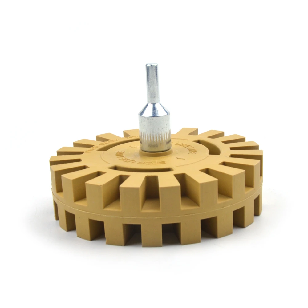 4 Inch Custom Rubber Eraser Wheel For Car With Drill Adapter Kit For
