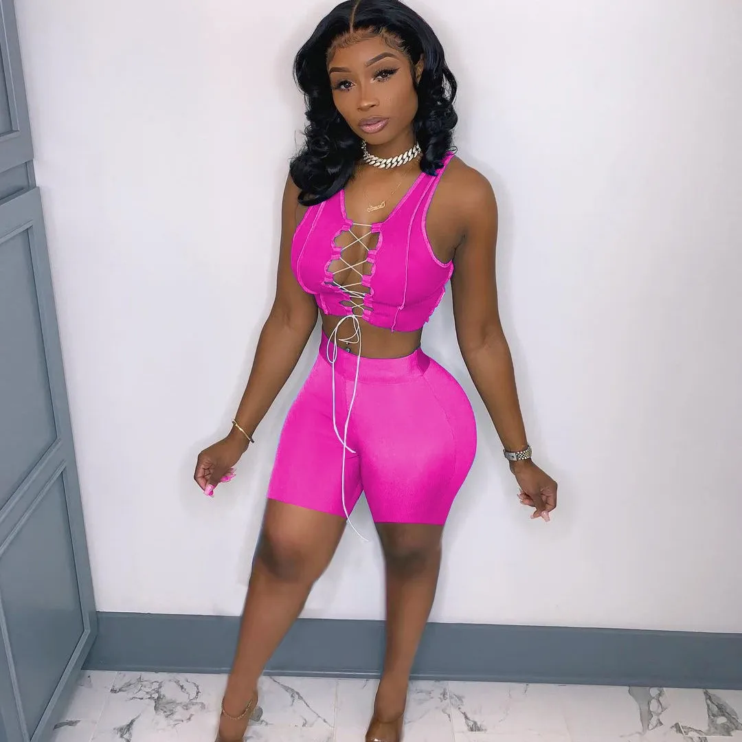 

X03542S Hollow Out Women Tracksuit Bra Padded Tank Tops +Leggings 2 Piece Set Sporty Skinny Active Wear Female Out, Orange/rose red/blue