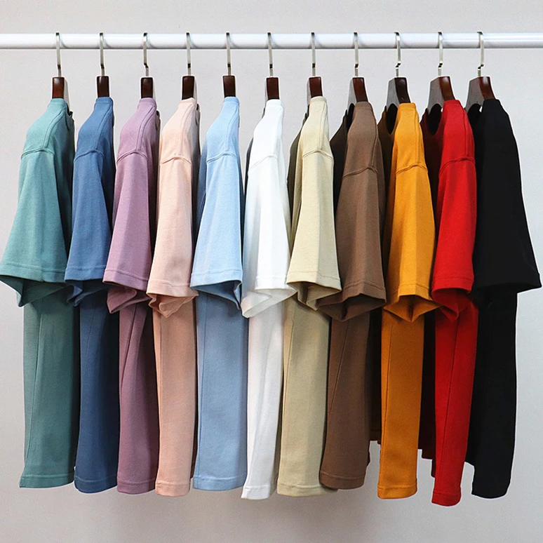 Custom Logo Heavy Weight Tshirts Tee Shirt 100% Cotton Plus Size Men's T-shirt 220GSM Cotton Oversized Blank T Shirts