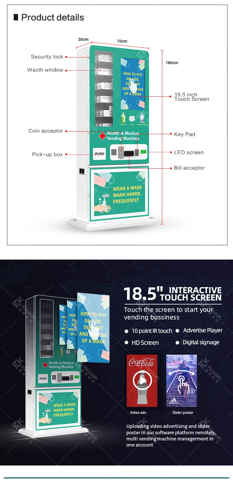 Credit Card Cashless Vending Machine Eyelash Vendors Vending Machines